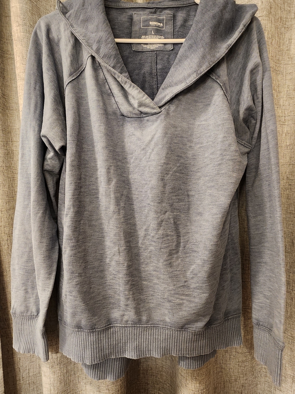 Sonoma Women's Crewneck Hooded Sweater in Heather Gray